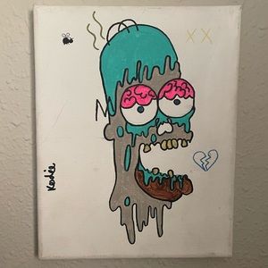 Original painting of Bart Simpson